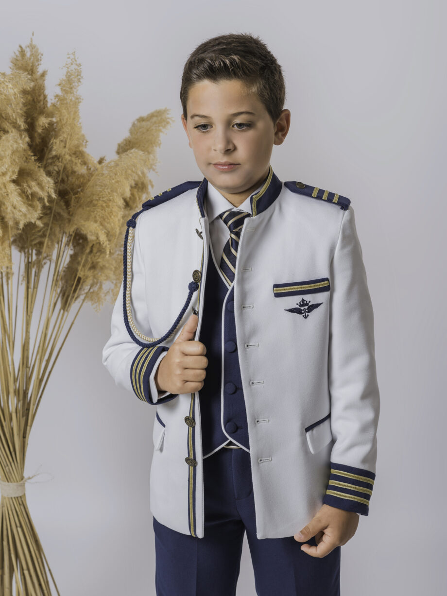 Traje de comunión Almirante BOREAS: chaqueta y pantalo en azul marino